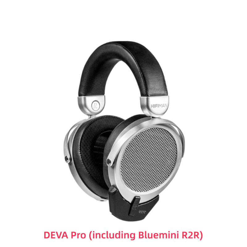 HIFIMAN Deva-Pro Over-Ear Full-Size Open-Back Planar Magnetic Headphone with Stealth Magnet and BlueMini R2R Bluetooth Receiver