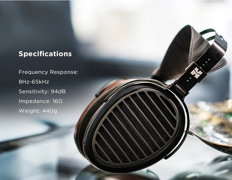 HIFIMAN Arya Organic Full-Size Over-Ear Open-Back Planar Magnetic Headphone with Stealth Magnets for Audiophiles, Home & Studio