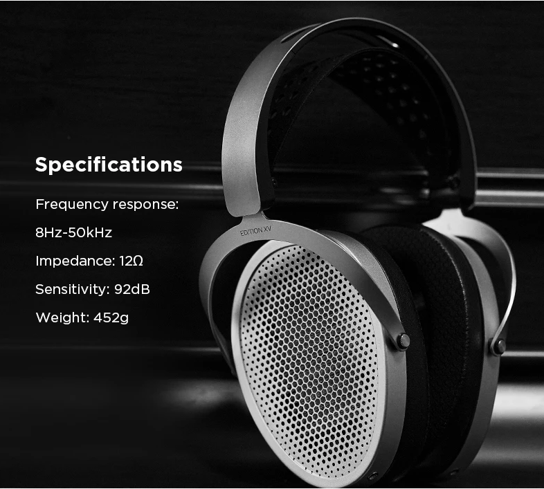 HIFIMAN EDITION XV Open-Back Over-Ear Full-Size Headphones with Enhanced Magnet, Neo Supernano Diaphragm Gen.2