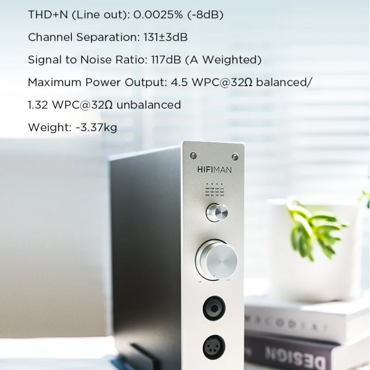HIFIMAN EF500 DAC/Amplifier/Headphone Stand with Streaming Media and Hymalaya LE R2R DAC