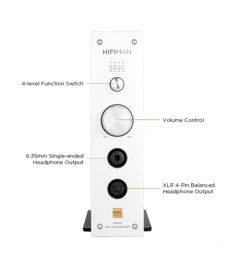 HIFIMAN EF500 DAC/Amplifier/Headphone Stand with Streaming Media and Hymalaya LE R2R DAC
