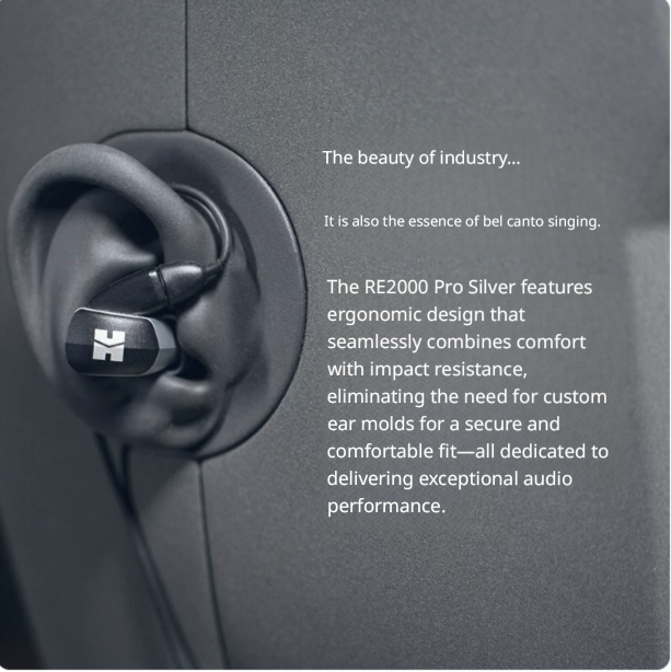 HIFIMAN RE2000 Pro Silver In-Ear Monitor with Topology Driver