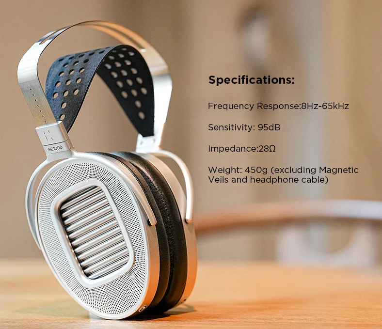 HIFIMAN HE1000 UNVEILED Over-Ear Planar Magnetic Audiophile Headphone