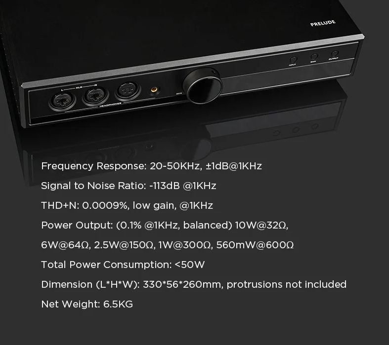 HIFIMAN PRELUDE Fully Balanced Class A Headphone Amplifier