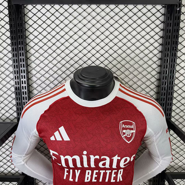 25-26 Arsenal Home Soccer Jersey Long Sleeve Player Version