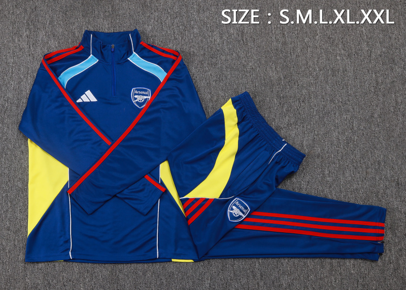 25-26 Arsenal Long Sleeve Tracksuits Training Suit S-2XL