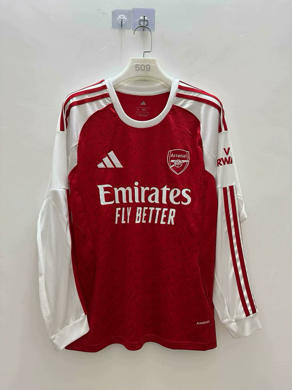 25-26 Arsenal Home Soccer Jersey Long Sleeve