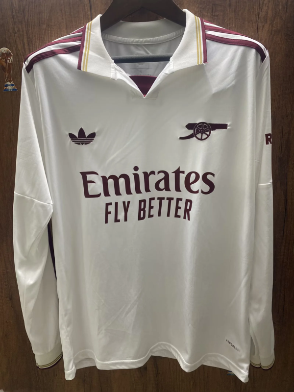 25-26 Arsenal Third Soccer Jersey Long Sleeve S-2XL