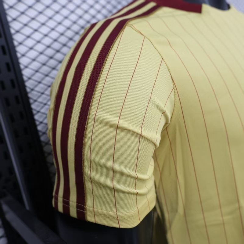 25-26 Arsenal Yellow Retro Model Soccer Jersey Player Version S-2XL