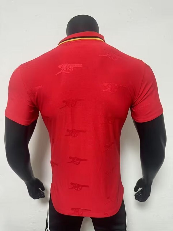 25-26 Arsenal red polo Soccer Jersey Player Version S-2XL