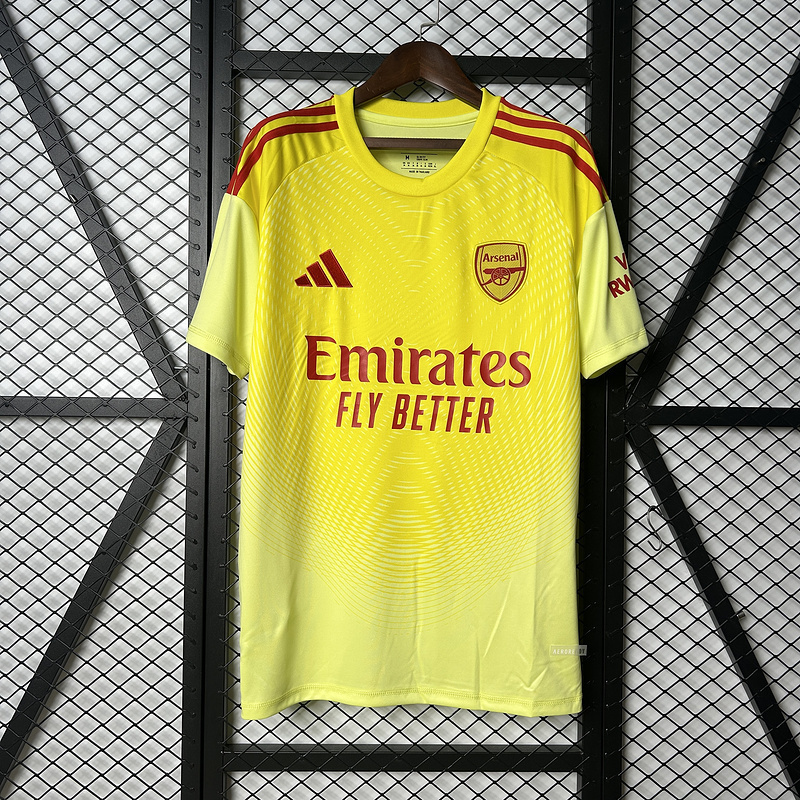 25-26 Arsenal yellow goalkeeper Soccer Jersey S-2XL