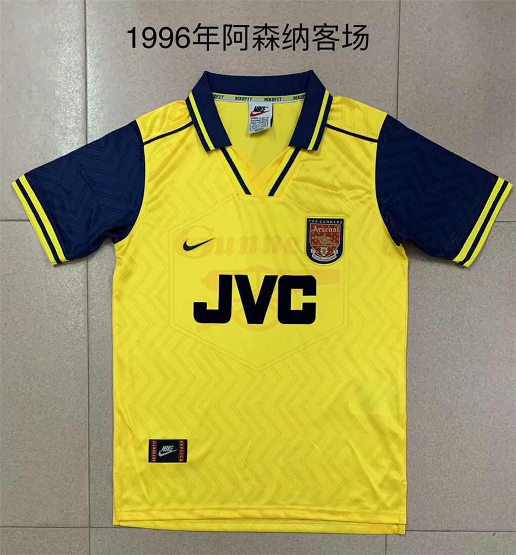1996 1997 Arsenal Away Retro Version Jersey S-2XL