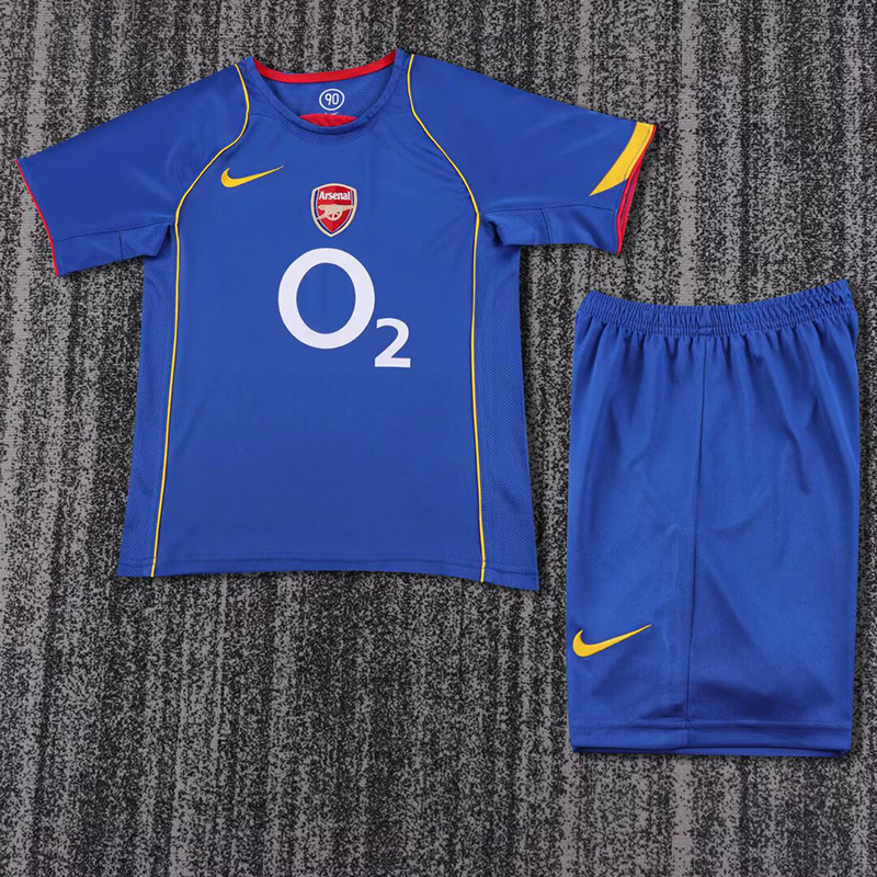 2004 2005 Arsenal Away Retro Version Jersey Kids Size 16-28