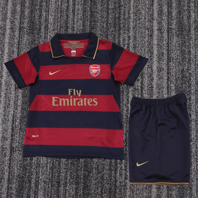 2007 2008 Arsenal Third Retro Version Jersey Kids Size 16-28