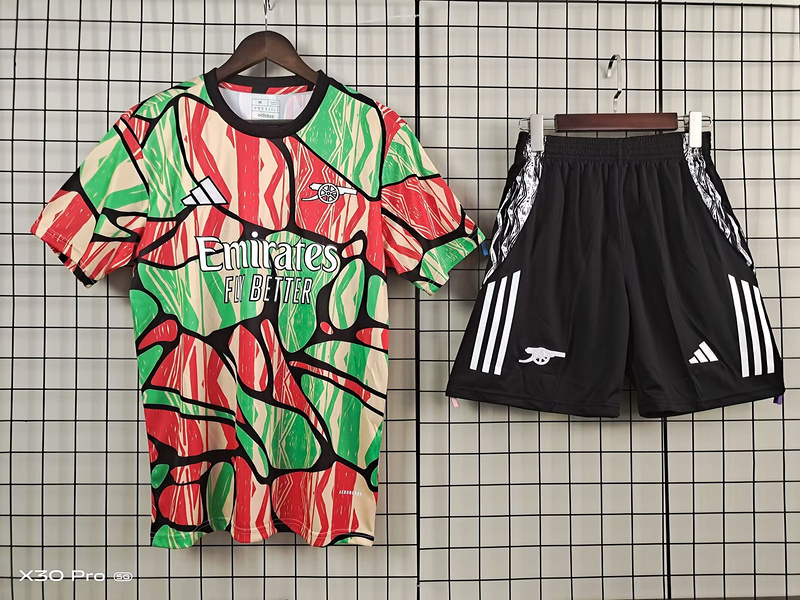 25-26 Arsenal Red and Green Trakcuist Pre-Match Training Vest S-2XL