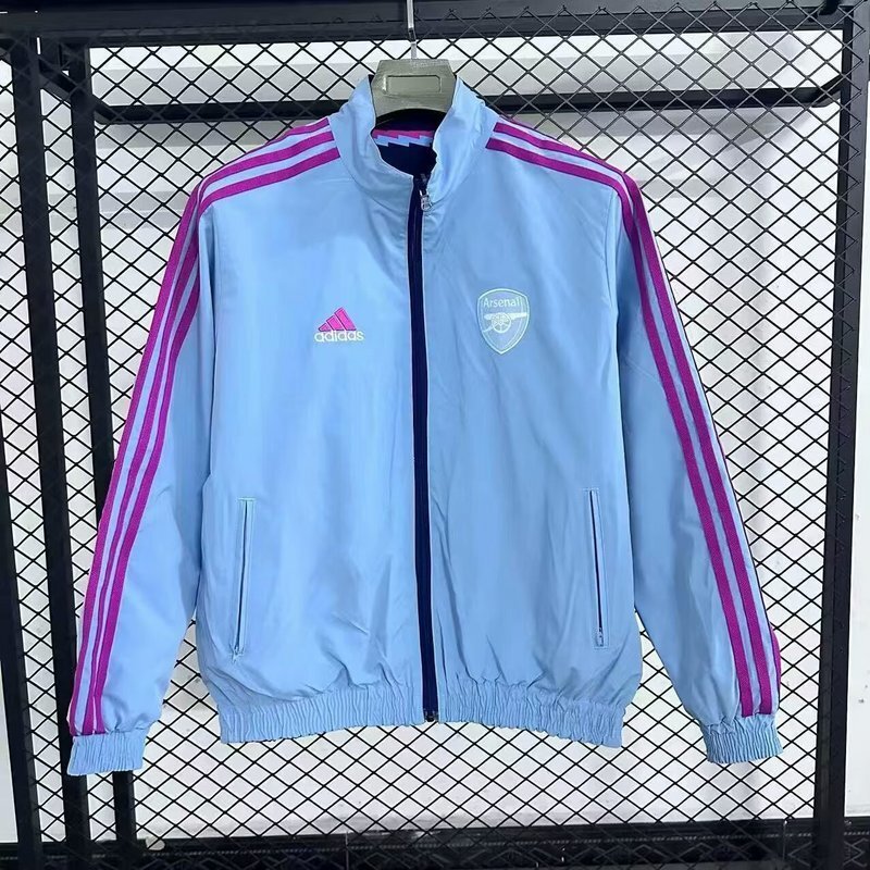 25-26 Arsenal blue reversible Windbreaker Tracksuit  S-2XL