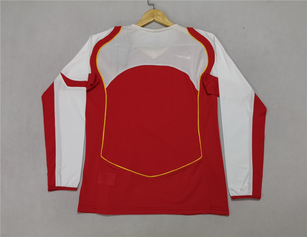 2004 2005 Arsenal Home Retro Version Jersey Long Sleeve S-2XL