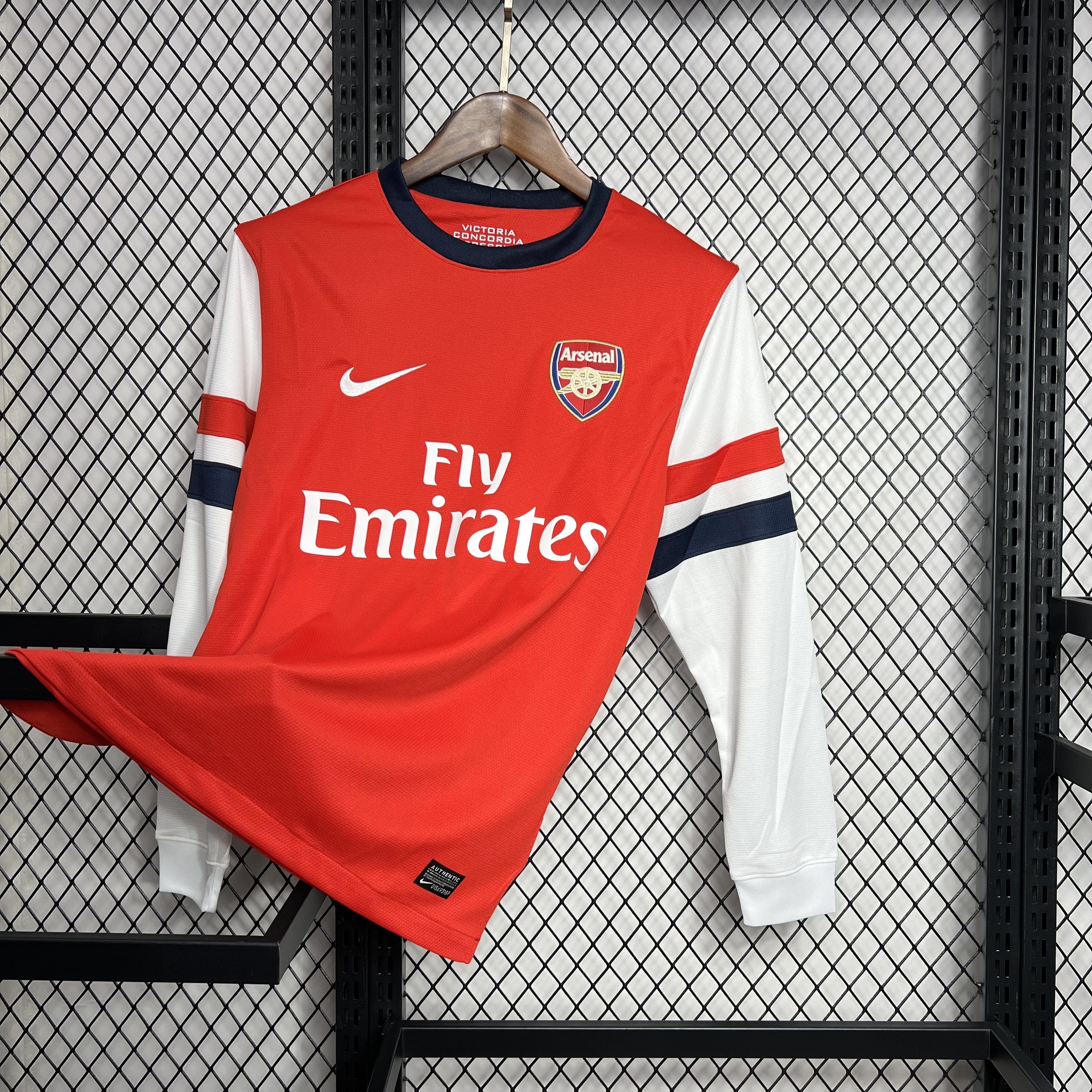 2012 2013 Arsenal Home Retro Version Jersey Long Sleeve S-2XL