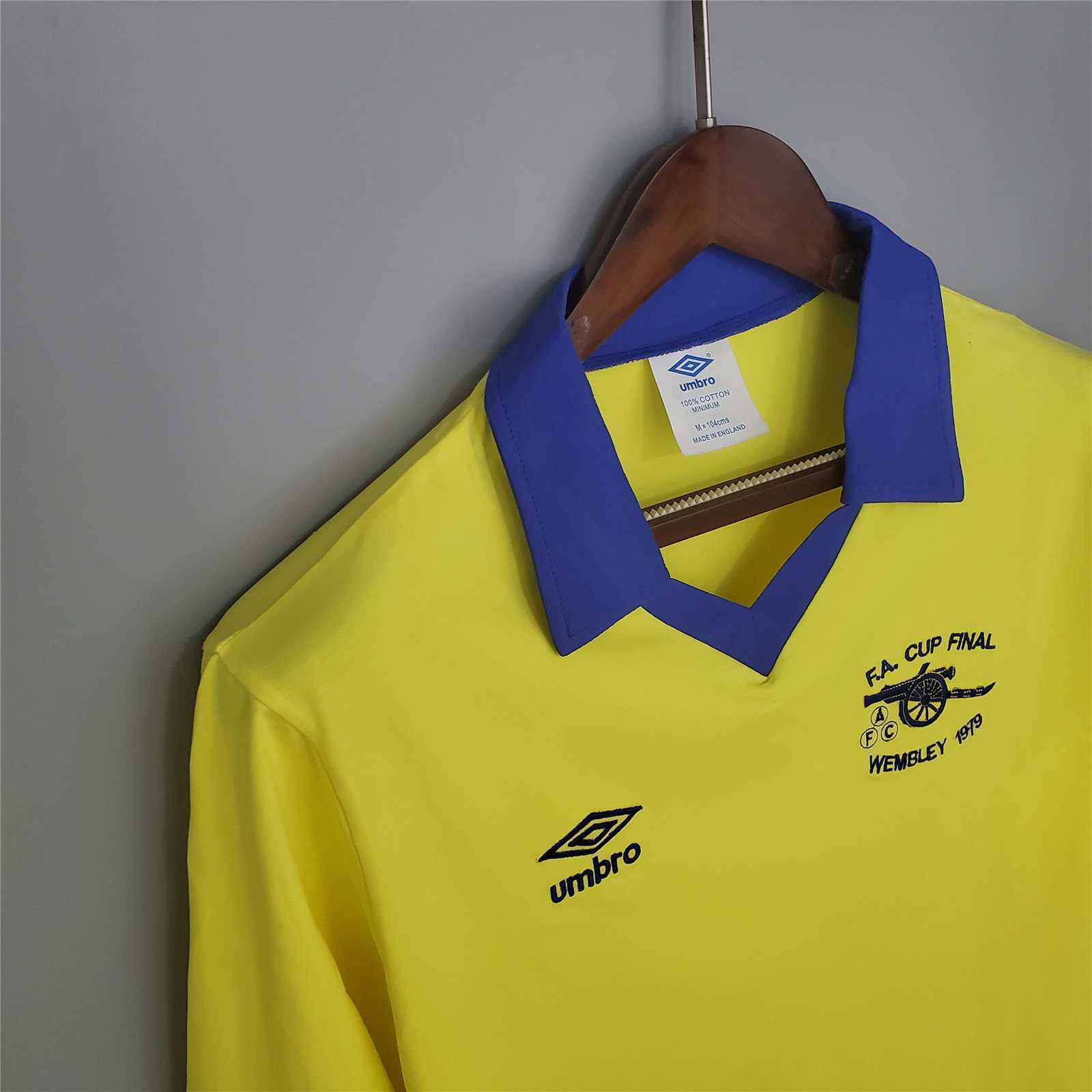1971 1979 Arsenal Retro Version Jersey Long Sleeve S-2XL