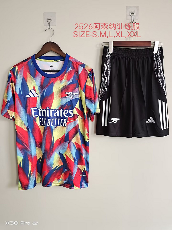25-26 Arsenal Colorfu Trakcuist Pre-Match Training Vest S-2XL