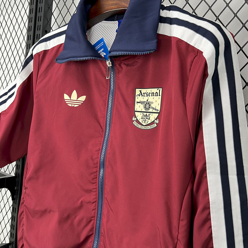 25-26 Arsenal red Windbreaker Tracksuit  S-2XL