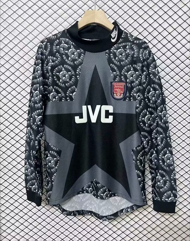 1994 1995 Arsenal Goalkeeper Retro Version Jersey Long Sleeve S-2XL