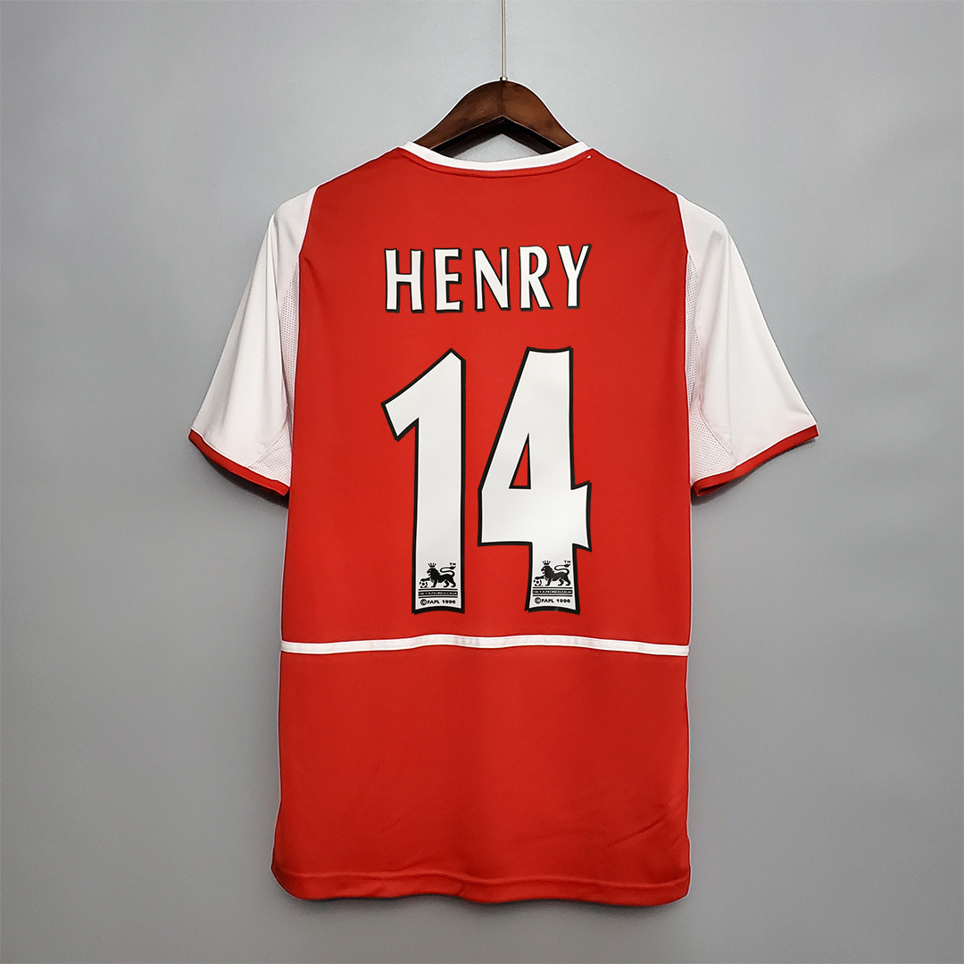 2002 2004 Arsenal Home Retro Version Jersey S-2XL