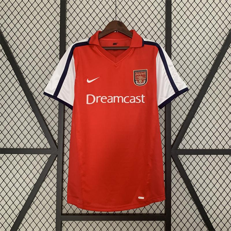 2001 2002 Arsenal Home Retro Version Jersey S-2XL