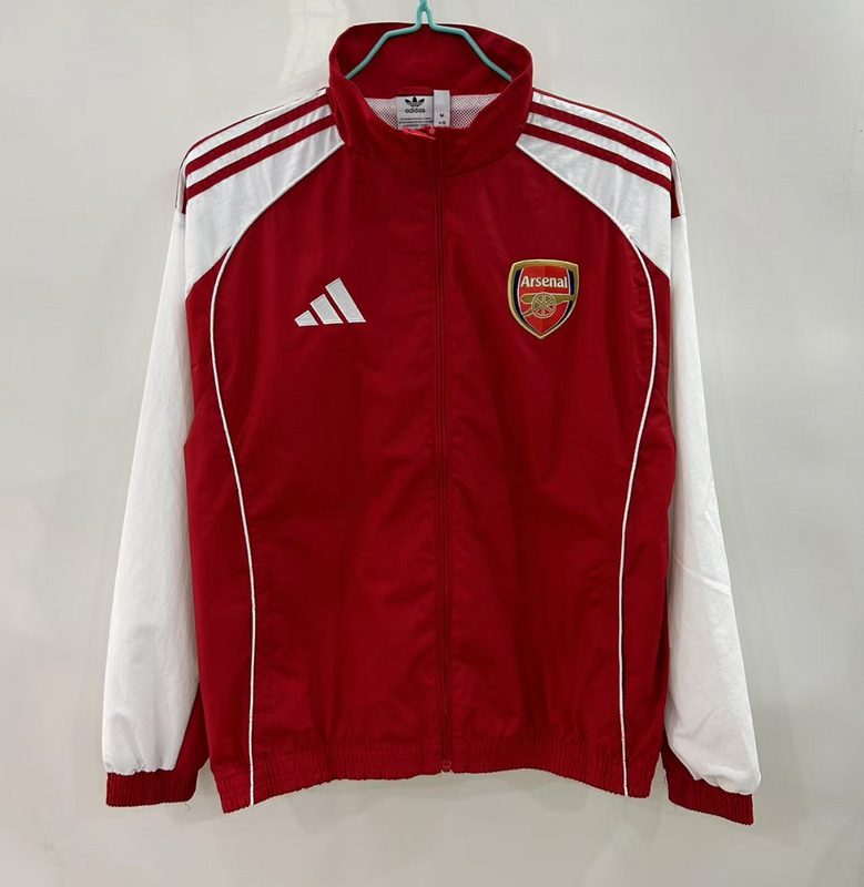 25-26 Arsenal red Windbreaker Tracksuit  S-2XL