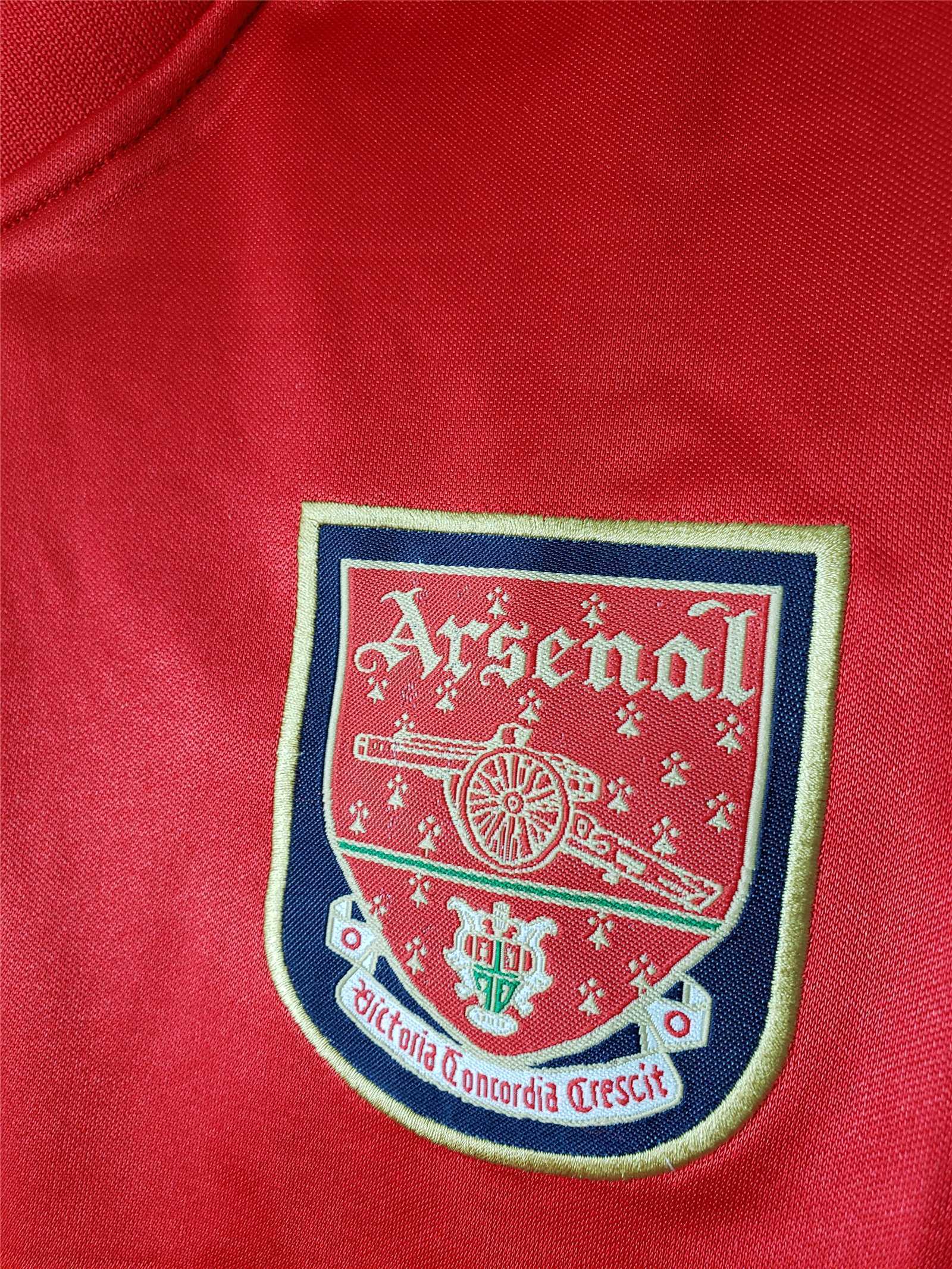 2001 2002 Arsenal Home Retro Version Jersey Long Sleeve S-2XL