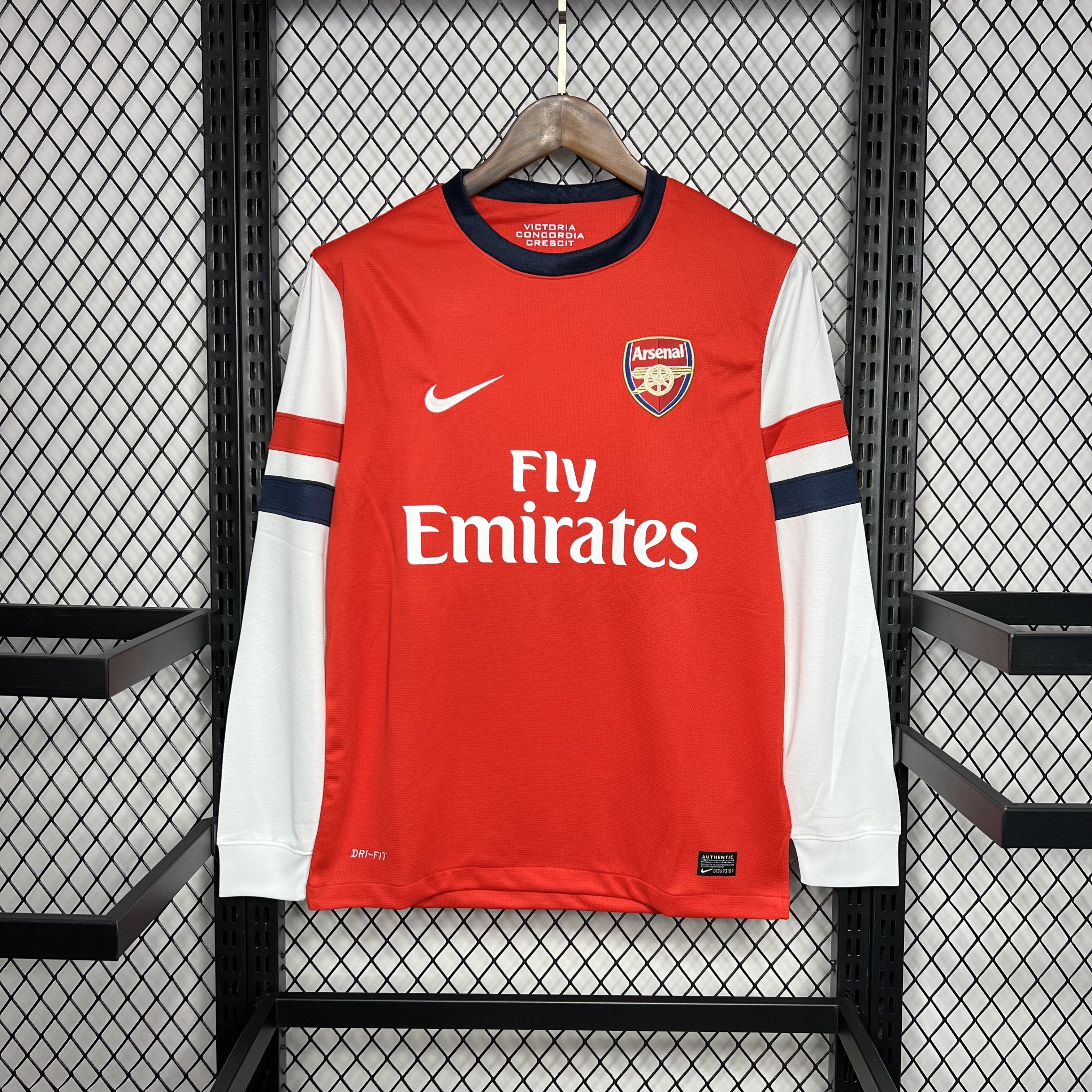 2012 2013 Arsenal Home Retro Version Jersey Long Sleeve S-2XL