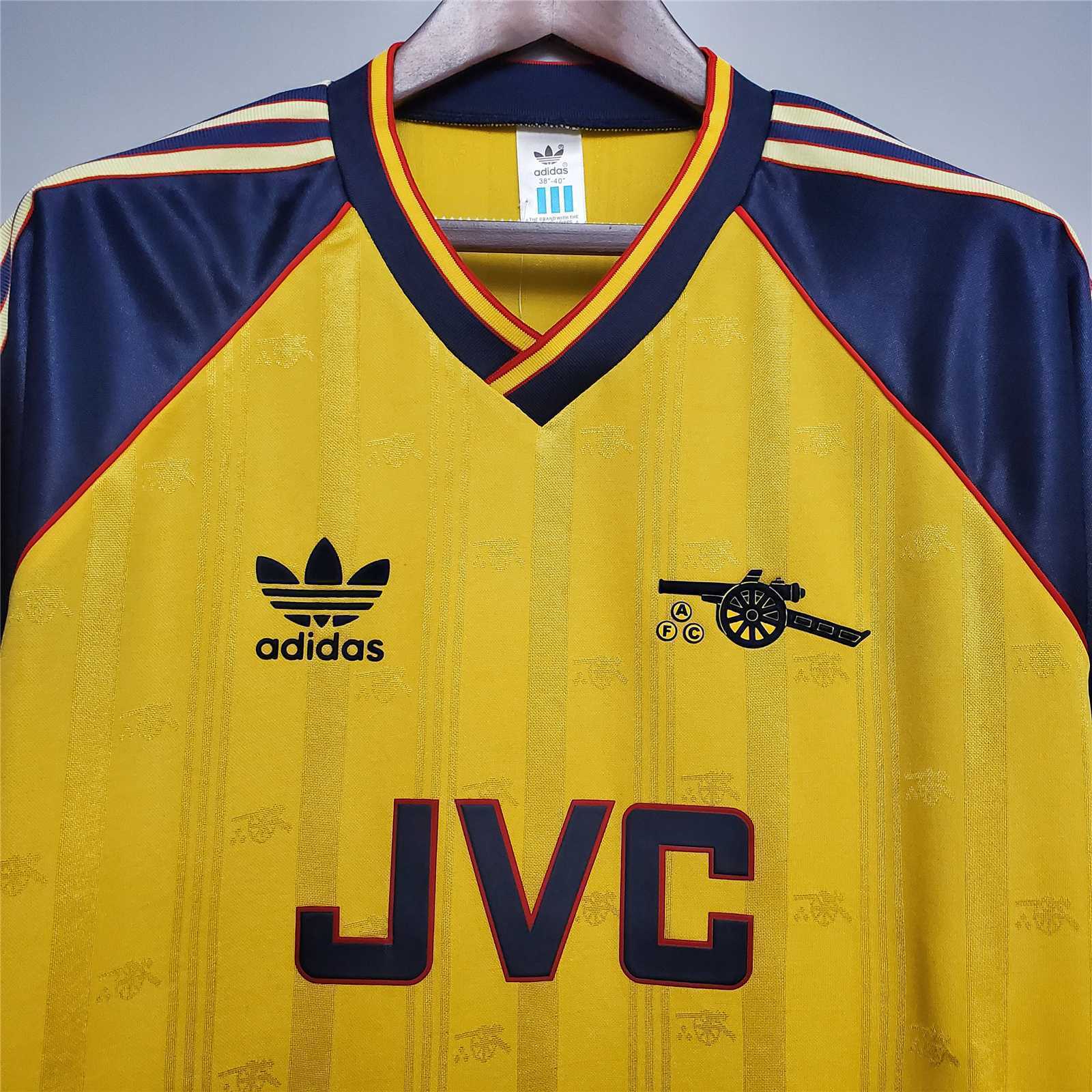 1988 1990 Arsenal Away Retro Version Jersey S-2XL