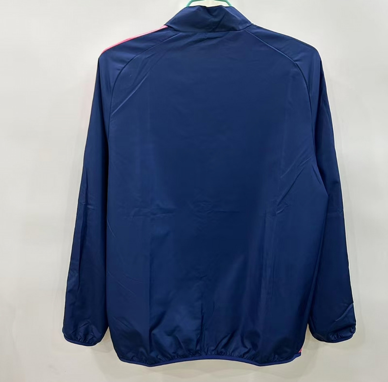 25-26 Arsenal blue yellow reversible Windbreaker Tracksuit  S-2XL