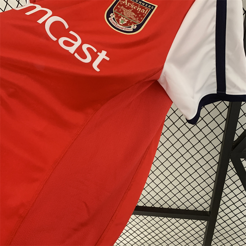 2001 2002 Arsenal Home Retro Version Jersey S-2XL