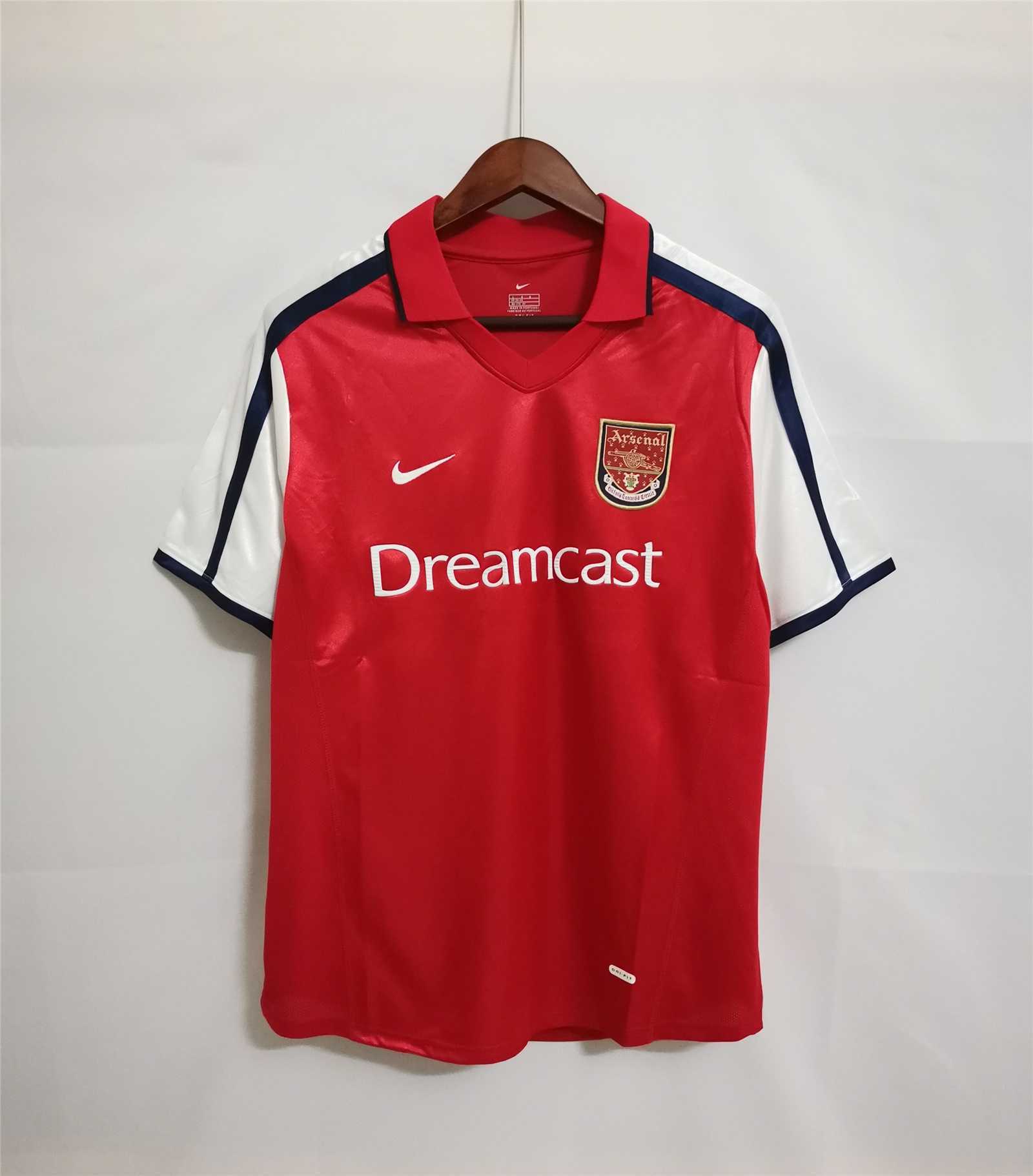2000 2001 Arsenal Home Retro Version Jersey S-2XL