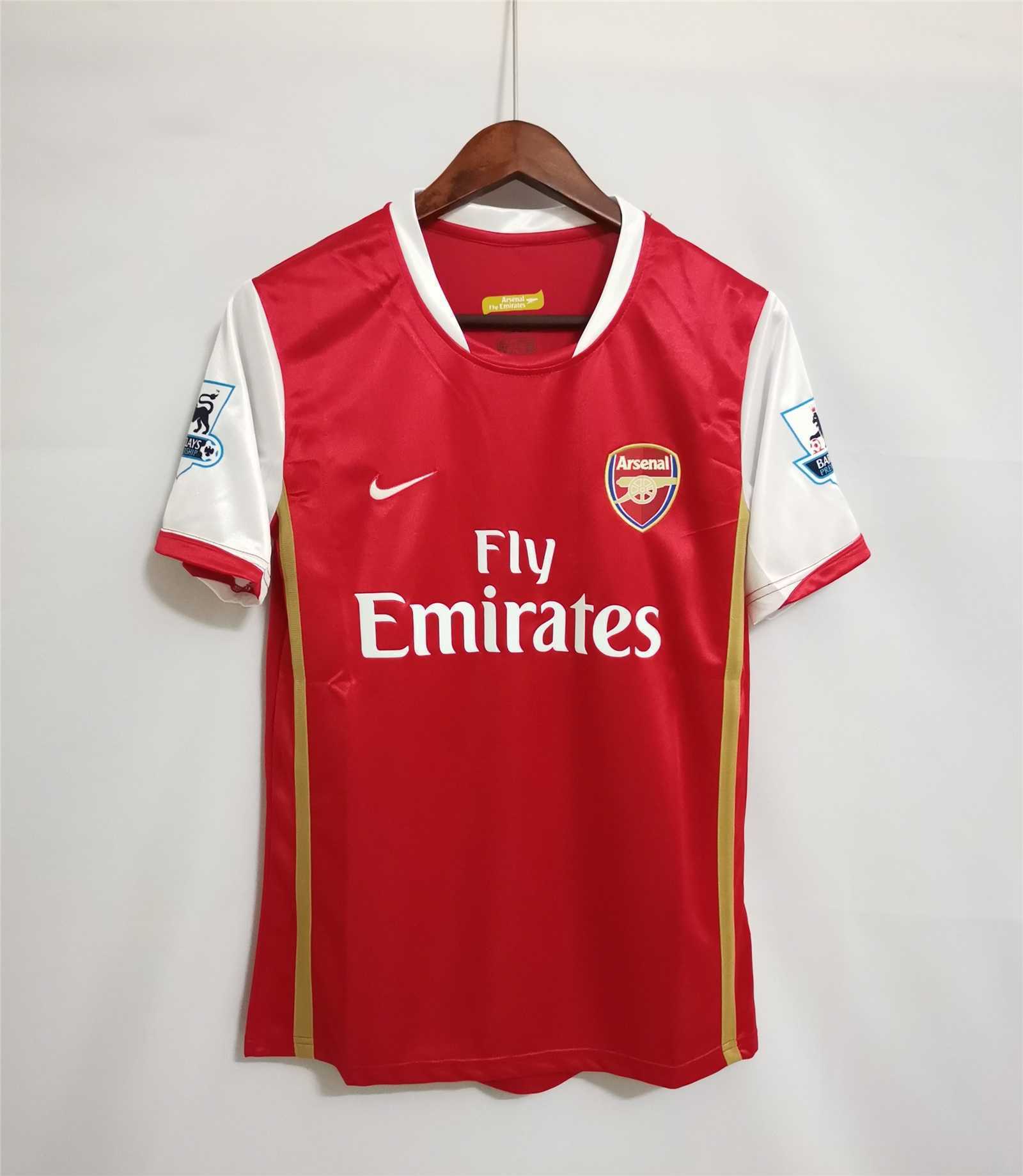 2006 2007 Arsenal Home Retro Version Jersey S-2XL