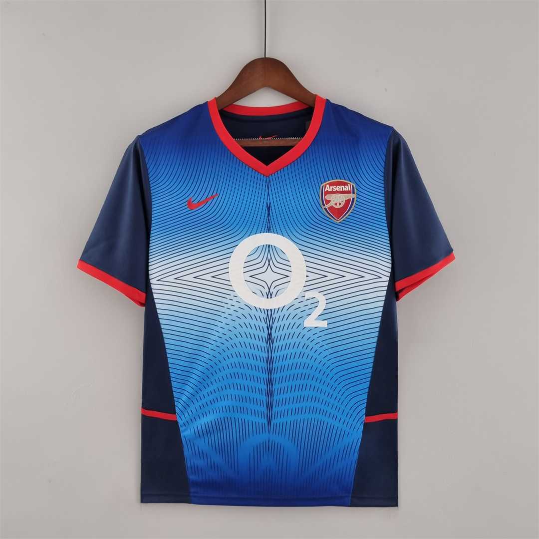 2002 2004 Arsenal Away Retro Version Jersey S-2XL