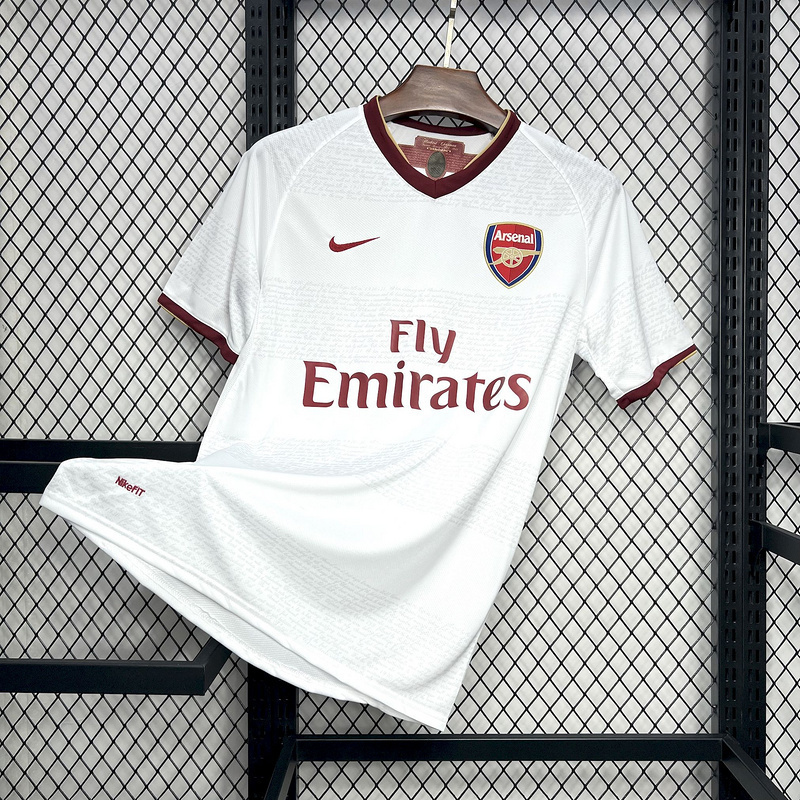 2007 2008 Arsenal Away Retro Version Jersey S-2XL
