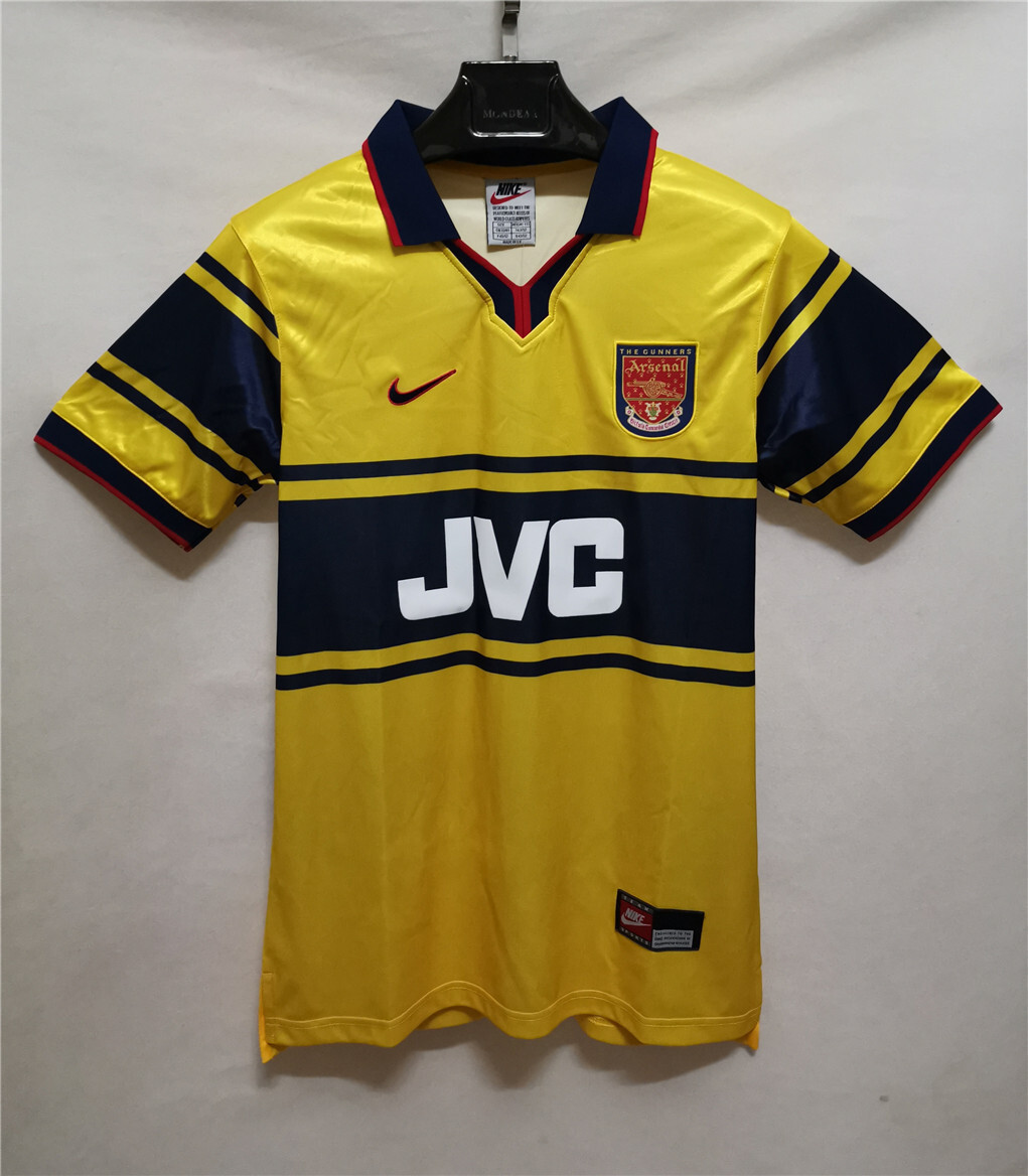 1997 1998 Arsenal Away Retro Version Jersey S-2XL