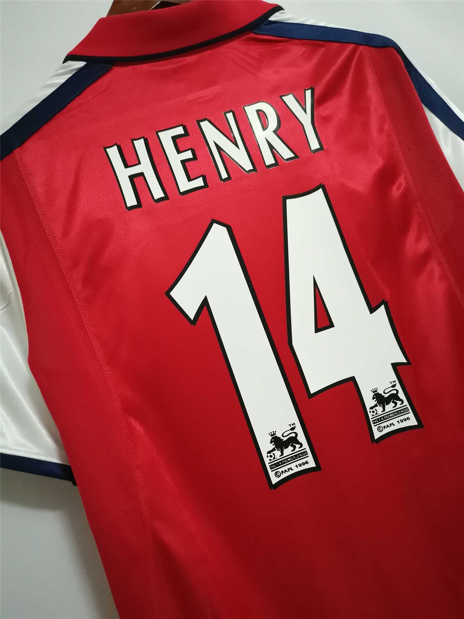 2000 2001 Arsenal Home Retro Version Jersey S-2XL