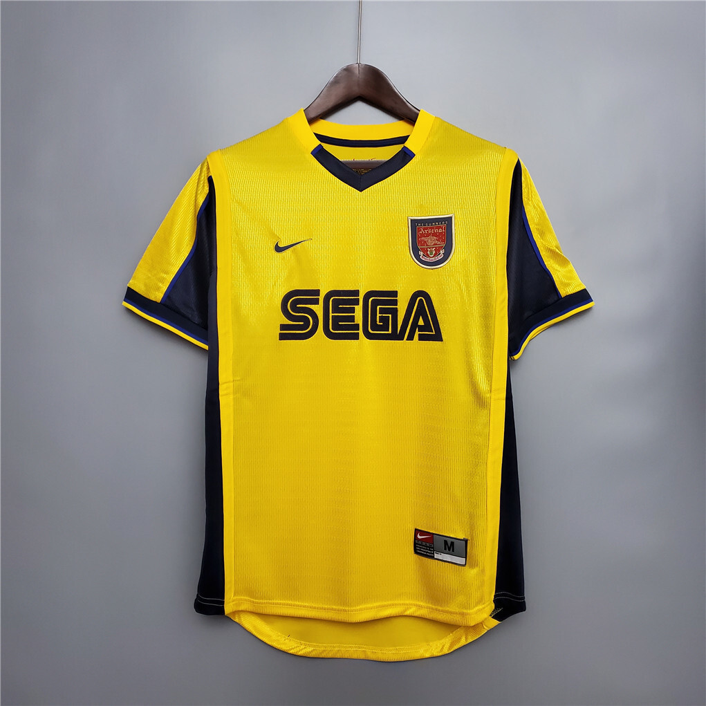 1999 2000 Arsenal Away Retro Version Jersey S-2XL