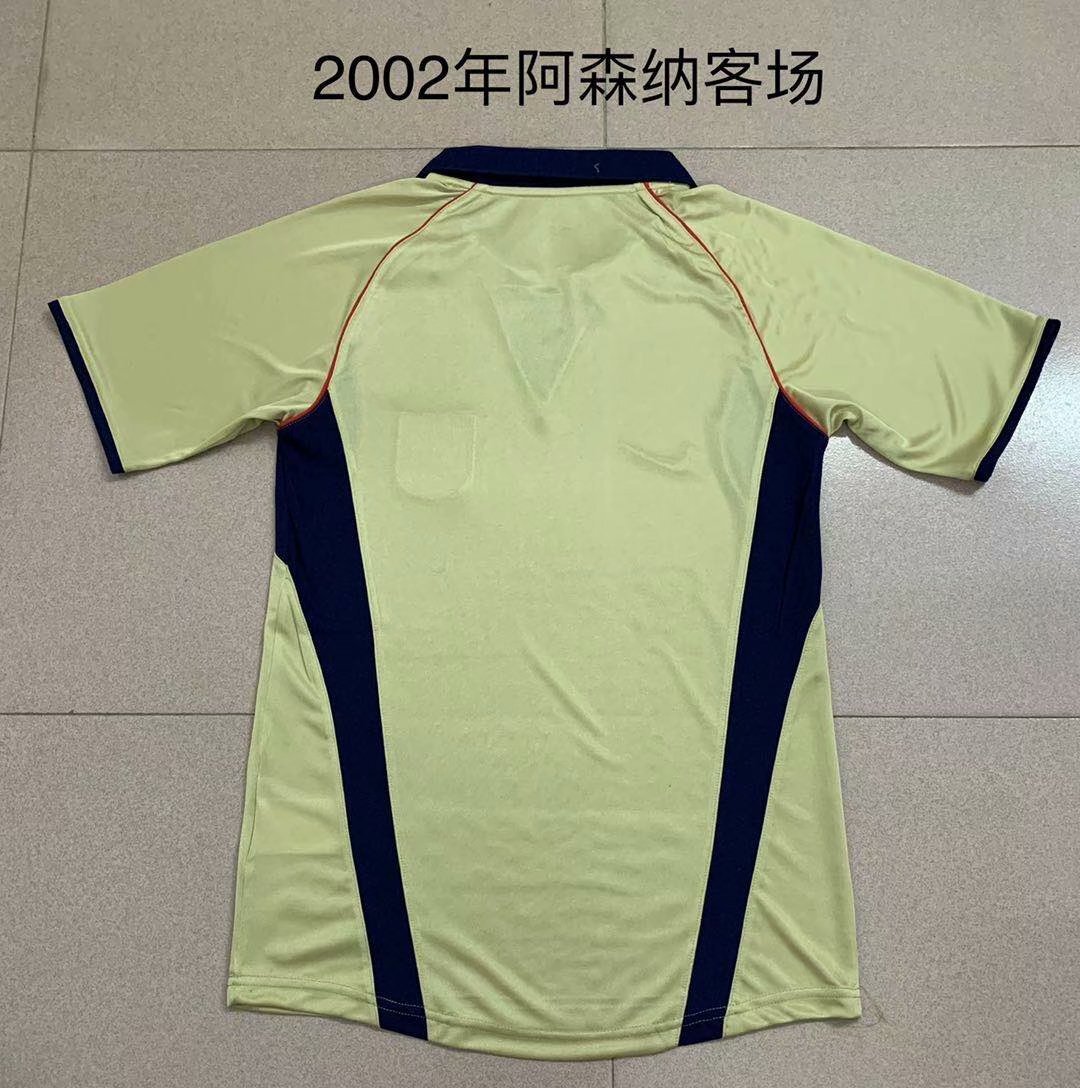 2002 2003 Arsenal Away Retro Version Jersey S-2XL