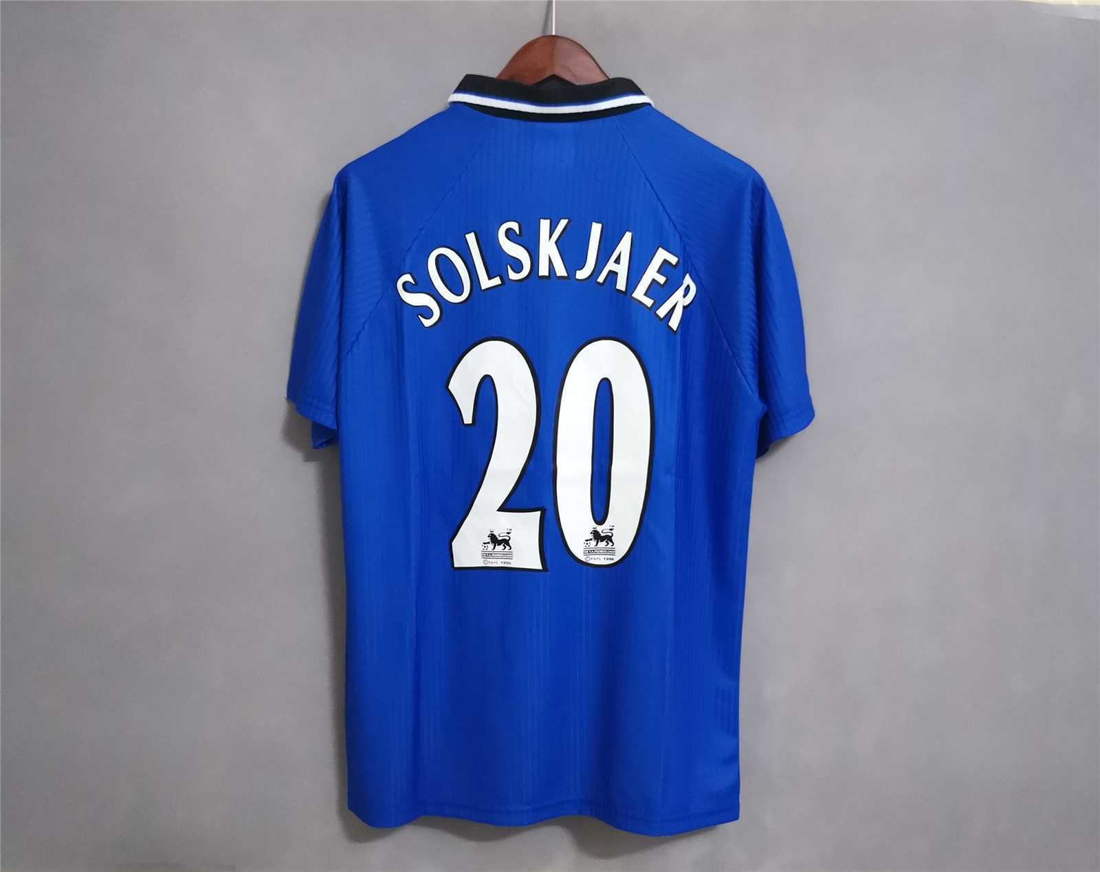 1996-1998 Manchester United Away Soccer Jersey Retro Version S-2XL