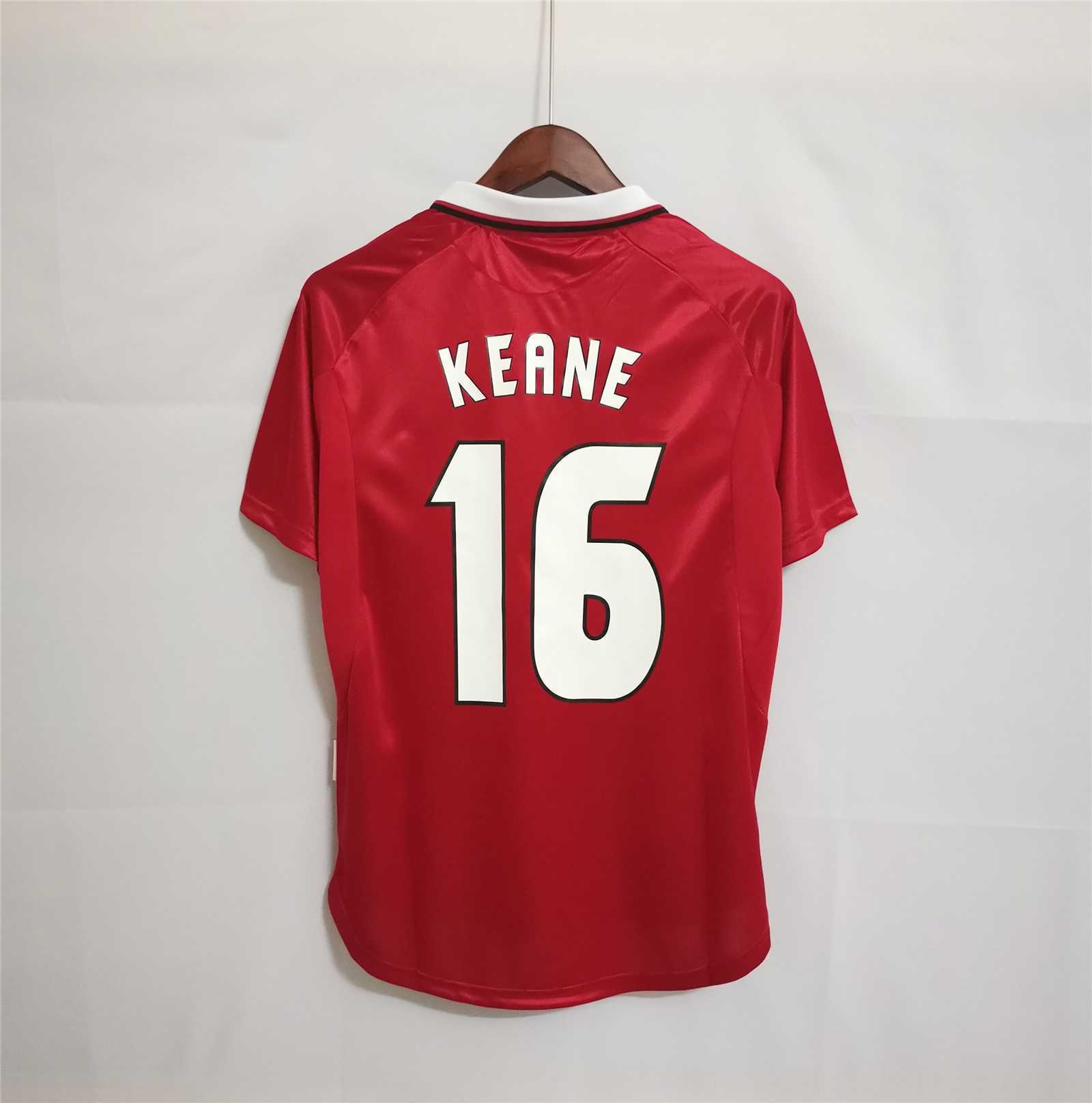 1999-2000 Manchester United Home Soccer Jersey Retro Version S-2XL