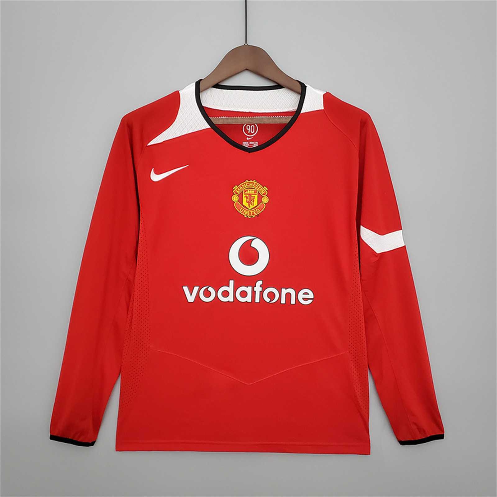 2004-2006 Manchester United Home Soccer Jersey Retro Version S-2XL