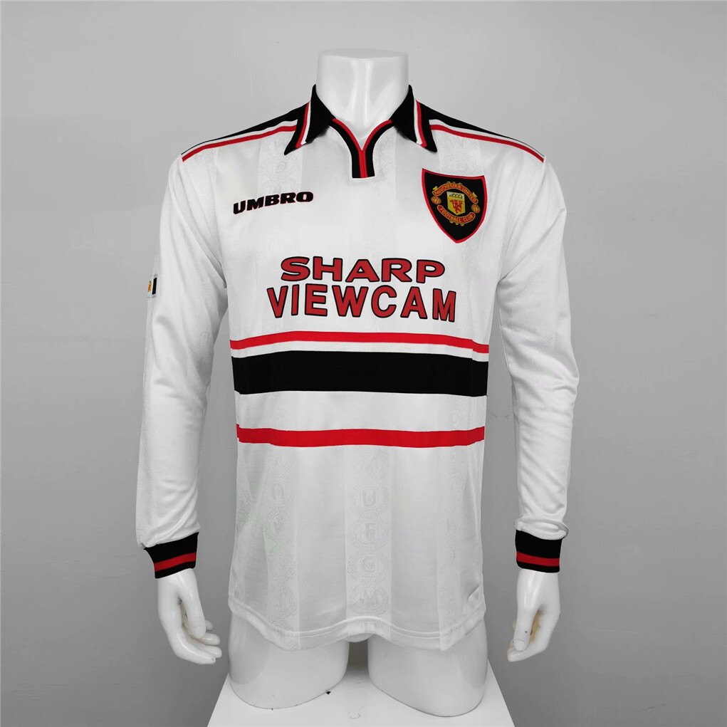 1998-1999 Manchester United Away Soccer Jersey Retro Version S-2XL