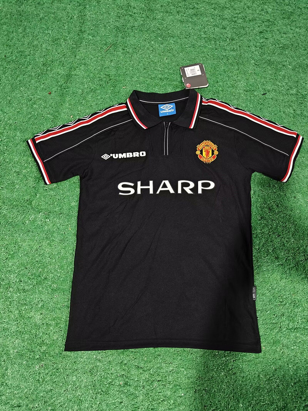 1998-1999 Manchester United Third Soccer Jersey Retro Version S-2XL