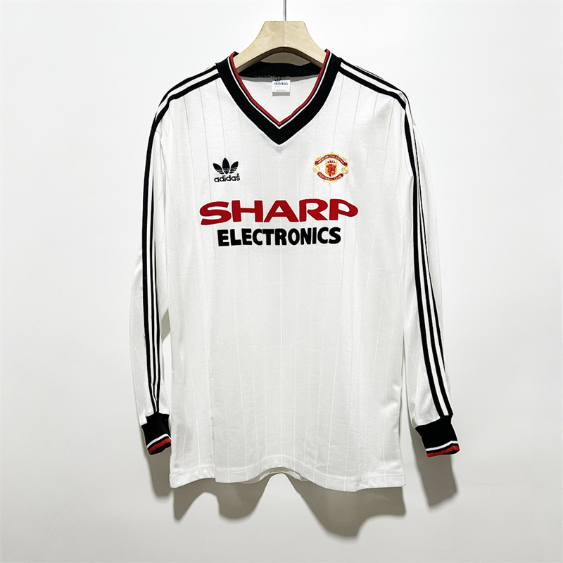 1982-1983 Manchester United Away Soccer Jersey Retro Version S-2XL