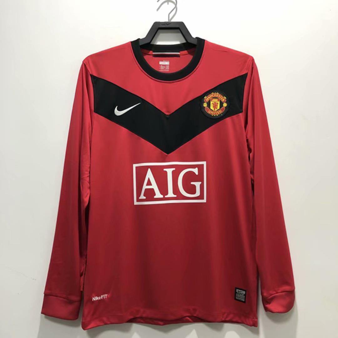 2009-2010 Manchester United Home Soccer Jersey Retro Version S-2XL