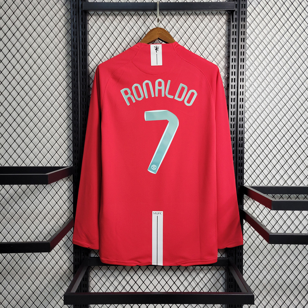 2007-2008 Manchester United Champions League Home Soccer Jersey Retro Version S-2XL
